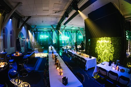 Eventlokale Tollboden Kristiansand – konferanseoppsett med servering